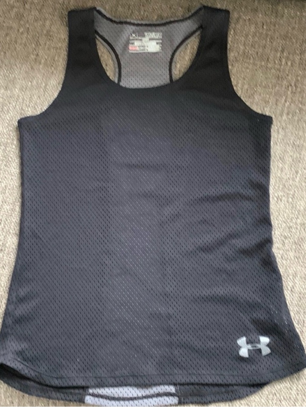 Under Armour Girls Youth Medium M Loose Fit Mesh Racerback Tank